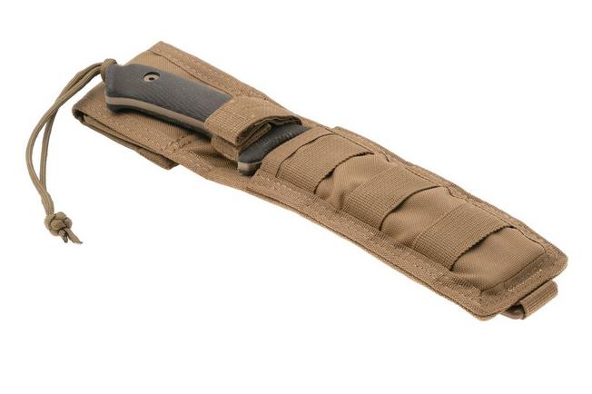 Obraz dla Nóż survivalowy Spartan Harsey Difensa SB19DEGRNLTN Flat Dark Earth, Green Micarta, Molle-Coyote sheath