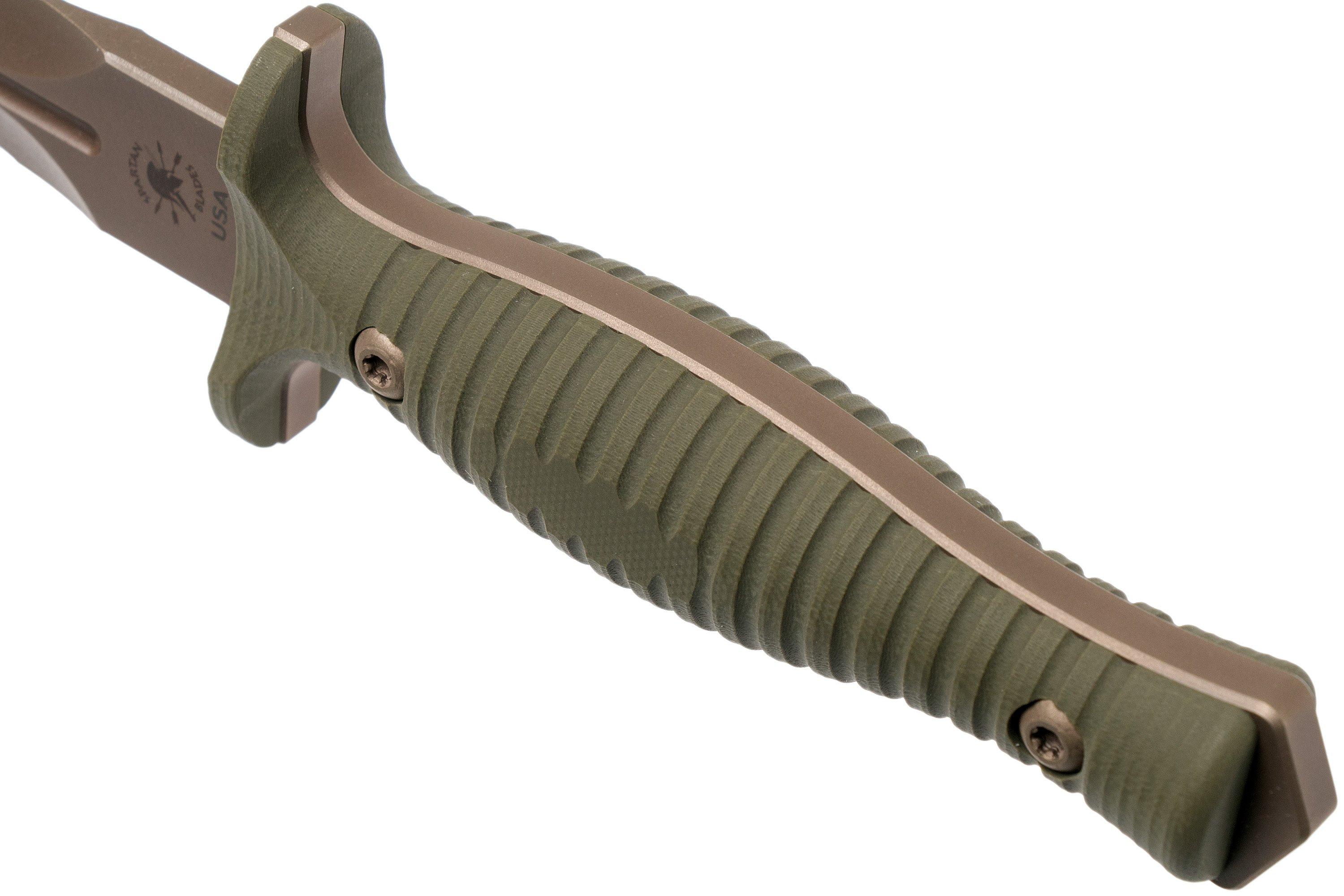 Spartan Blades George V14 Dagger FDE Blade, Olive Handle