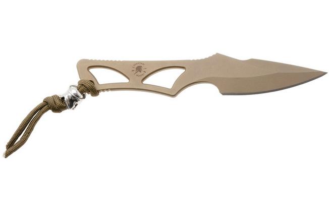 Afbeelding voor Spartan Blades Enyo Flat Dark Earth nekmes, SB2DE