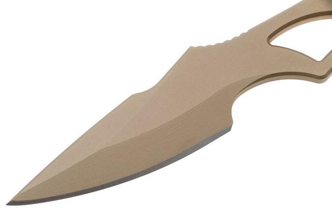 Afbeelding voor Spartan Blades Enyo Flat Dark Earth nekmes, SB2DE