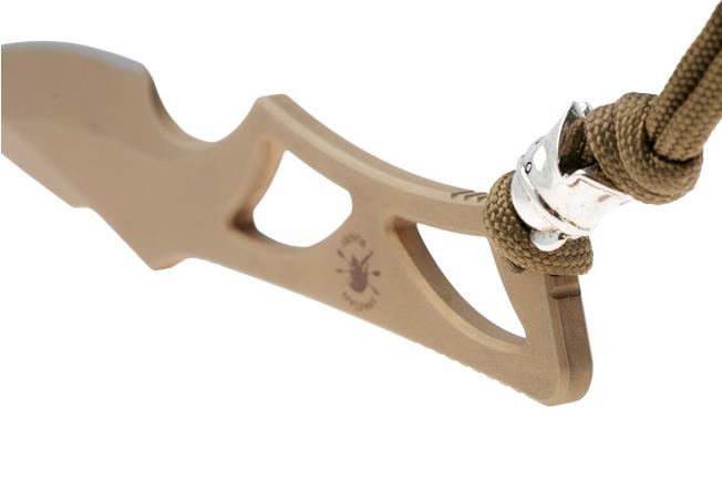 Afbeelding voor Spartan Blades Enyo Flat Dark Earth nekmes, SB2DE
