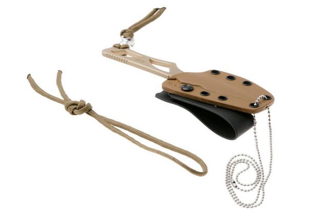 Afbeelding voor Spartan Blades Enyo Flat Dark Earth nekmes, SB2DE
