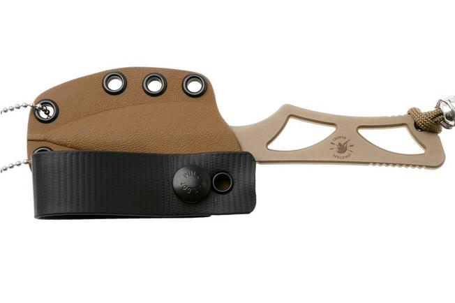 Afbeelding voor Spartan Blades Enyo Flat Dark Earth nekmes, SB2DE