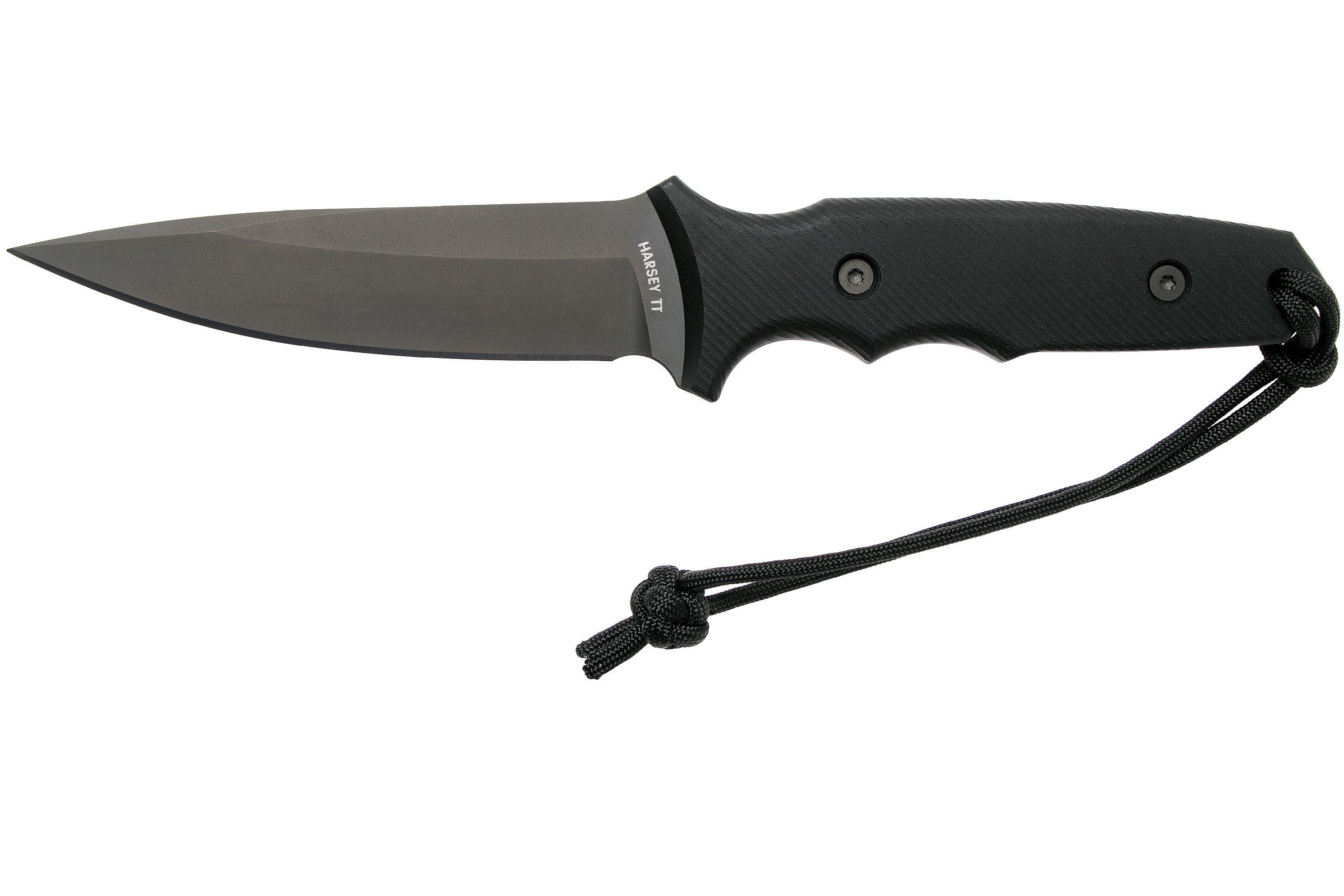 Spartan Blades Harsey TT Tactical Trout, Black, fixed knife