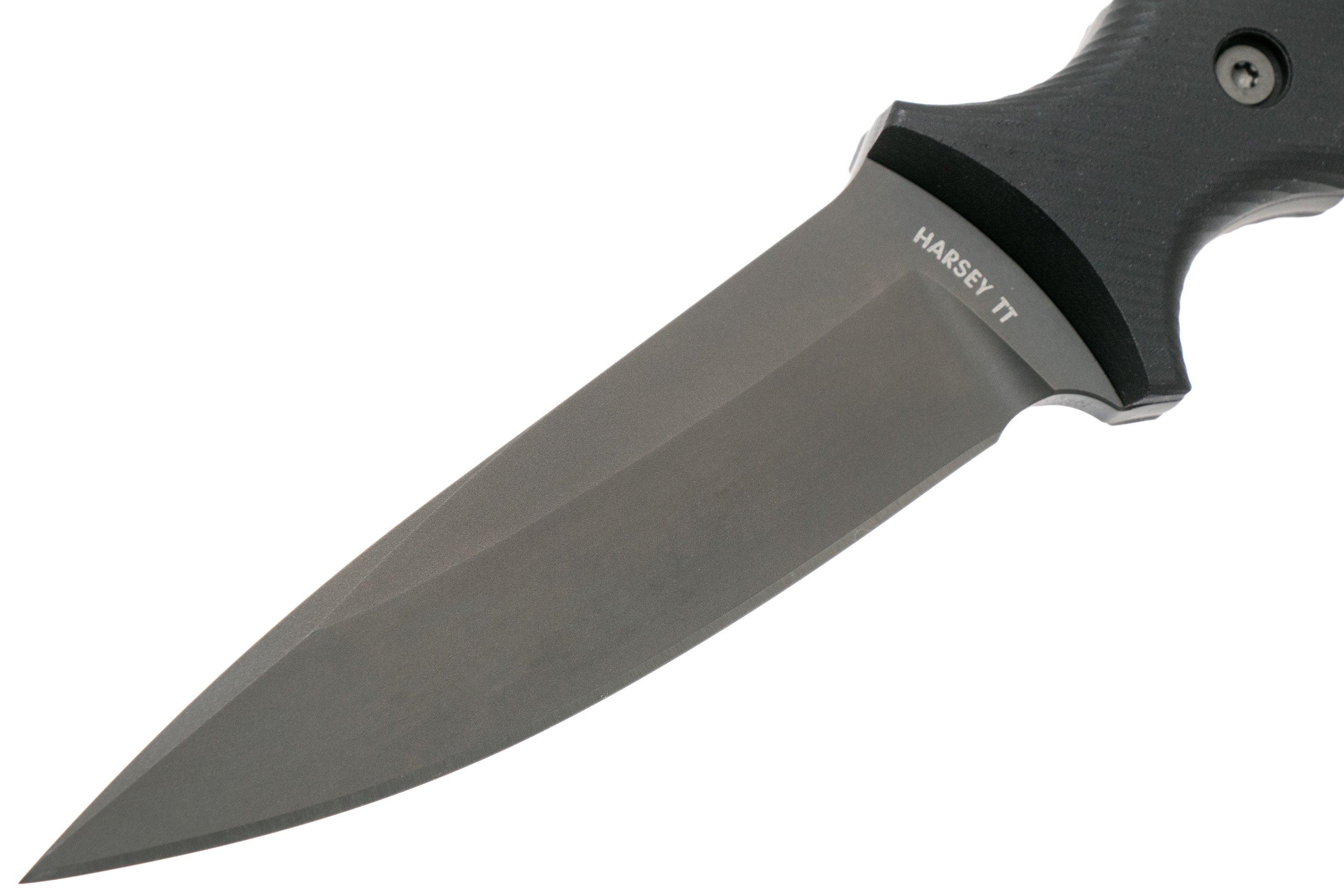 Spartan Blades Harsey TT Tactical Trout, Black, fixed knife