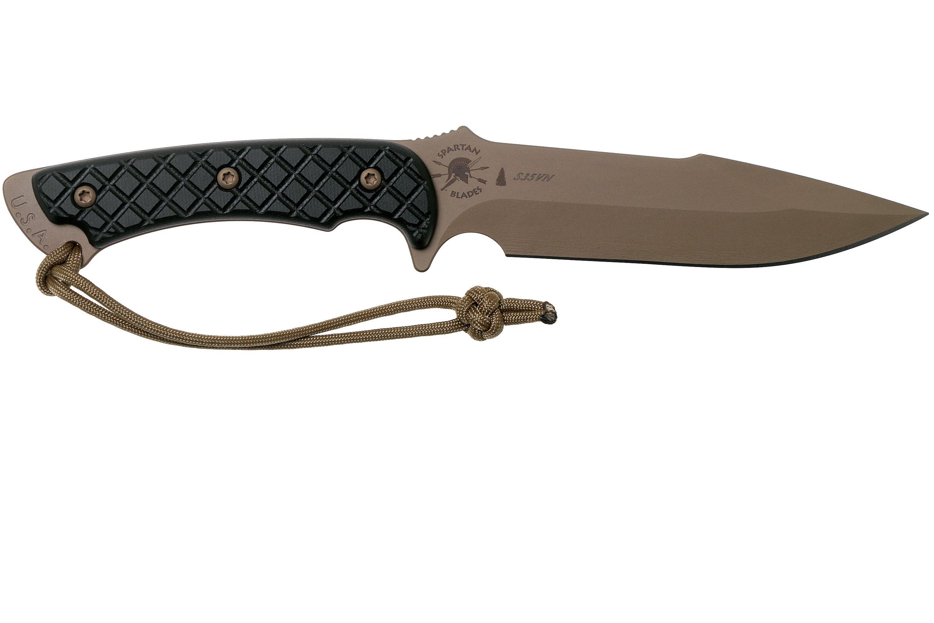 Spartan Blades Horkos Sb Debkkytn Flat Dark Earth Schwarz Tan Scheide Survivalmesser G Nstiger