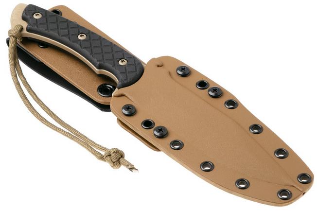 Imagen para Spartan Blades Horkos SB4DEBKKYTN Flat Dark Earth/Black/Tan Sheath cuchillo de supervivencia