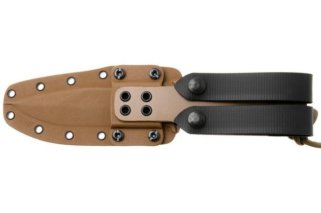 Imagen para Spartan Blades Horkos SB4DEBKKYTN Flat Dark Earth/Black/Tan Sheath cuchillo de supervivencia