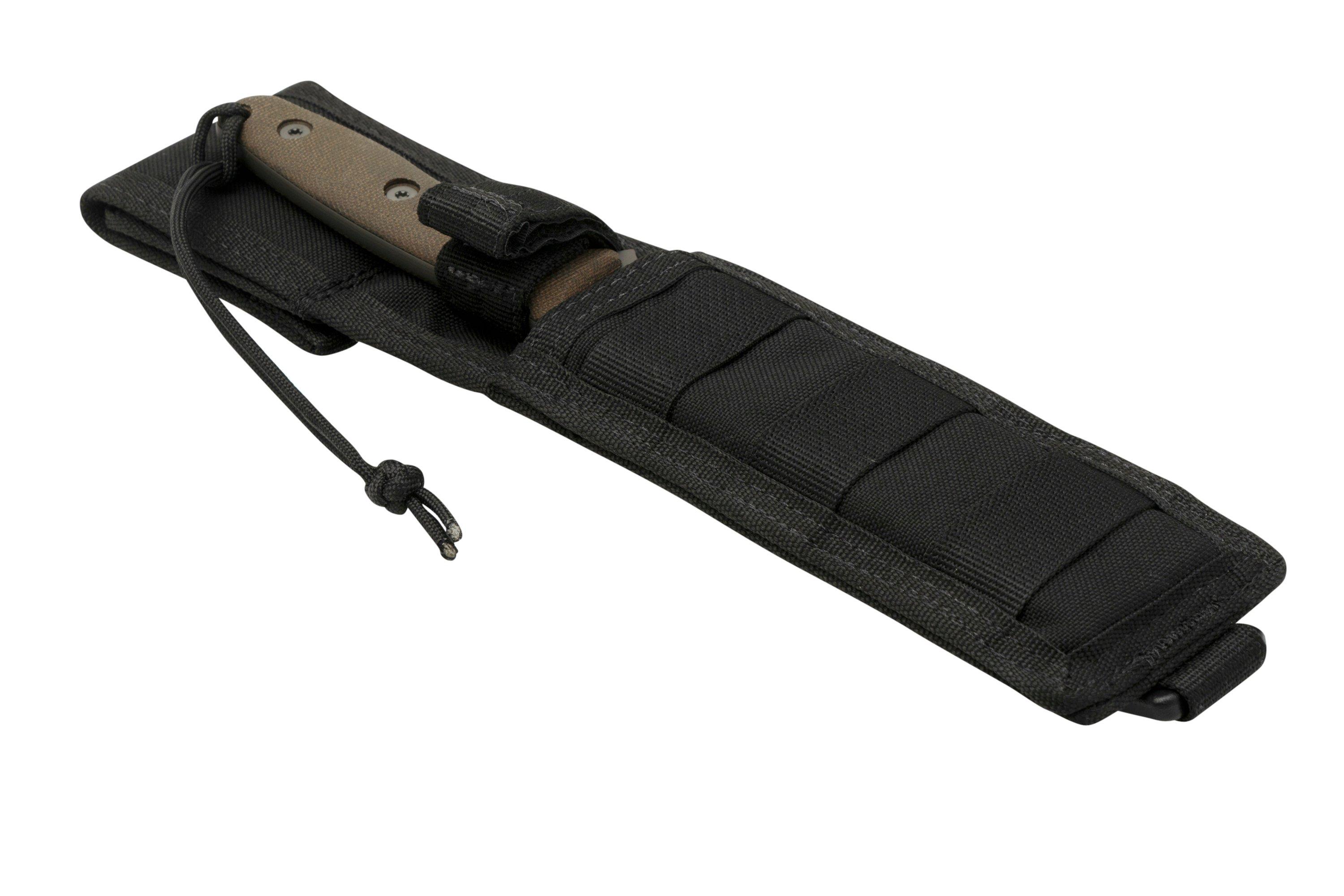 Spartan Blades Moros SB53BKGRNLBK Black, Green Micarta, MolleBlack