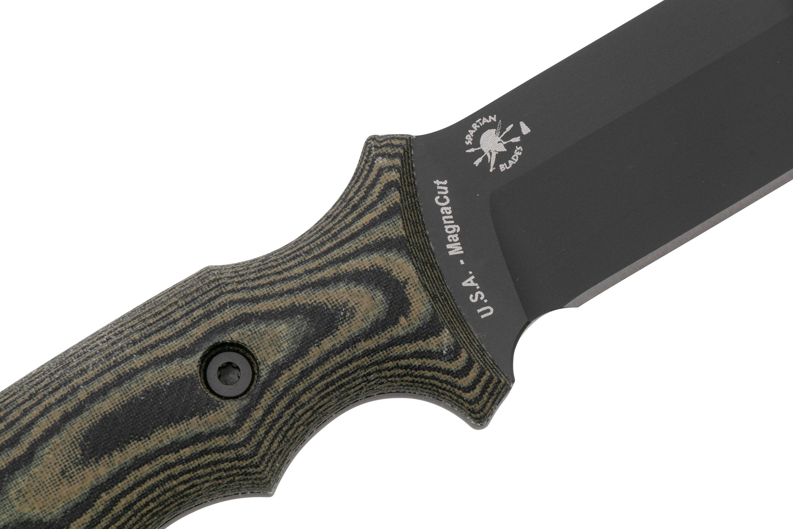 Spartan Blades Harsey Clandestina SB57BKCMKYBK Black, Camo Micarta ...