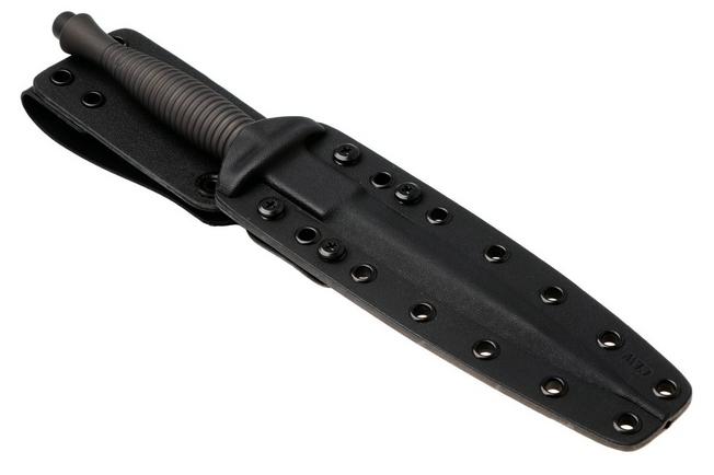 Afbeelding voor Spartan Blades Ronin F/S Dagger SB60BKBKKYBK, Black PVD CPM MagnaCut, Stainless Steel, dolkmes, Tu Lam design