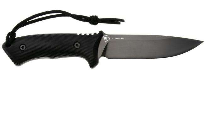 Afbeelding voor Spartan Blades Linden SBEU2BKKYBK, Stonewashed DLC Elmax, FRN vaststaand mes, William W. Harsey Jr. design