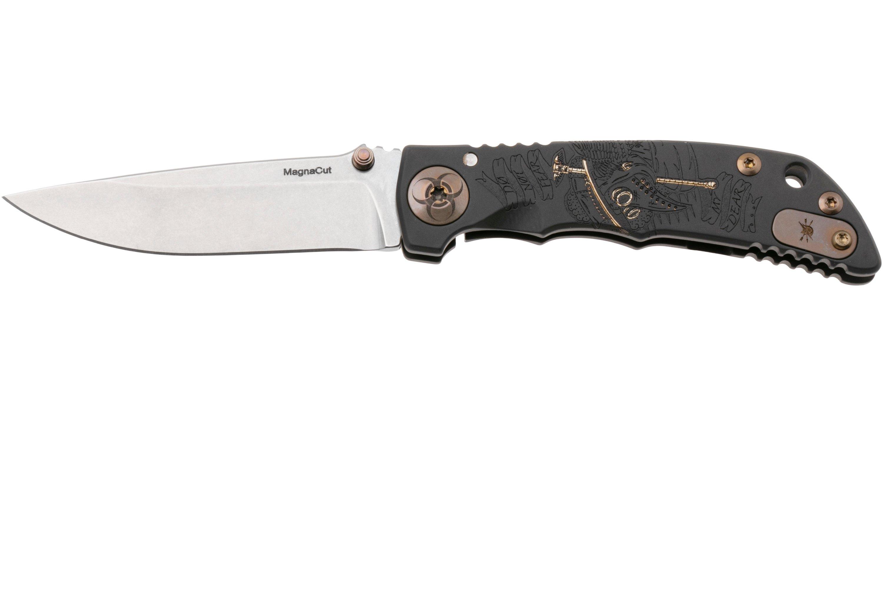 Spartan Harsey Folder 3.25 SF10C-BL-PL, Stonewashed CPM MagnaCut