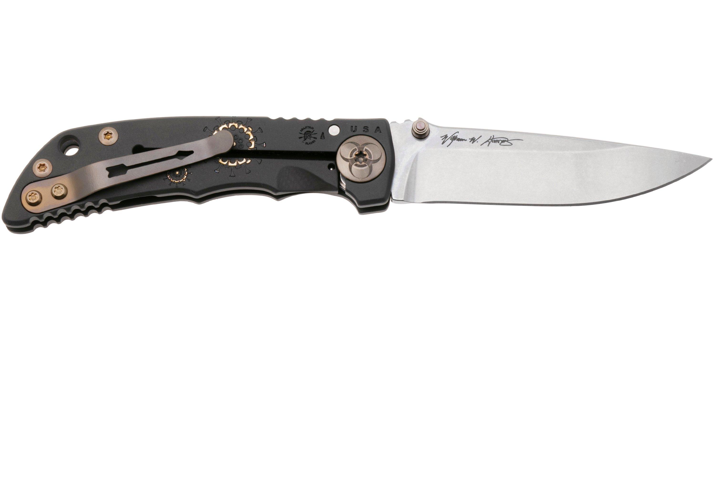 Spartan Harsey Folder 3.25 SF10C-BL-PL, Stonewashed CPM MagnaCut ...