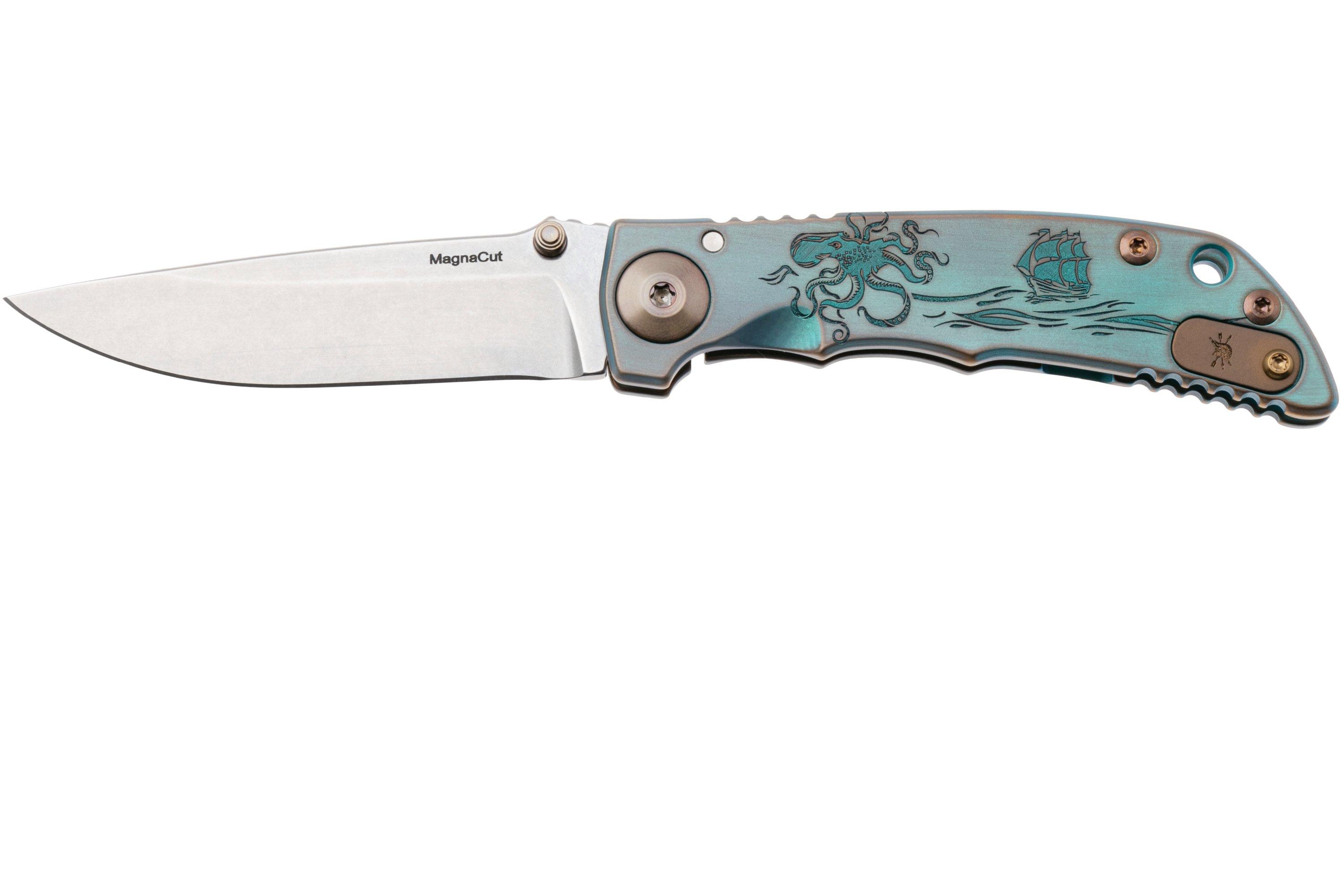 Spartan Harsey Folder 3.25 SF10C-KRAKEN, Stonewashed CPM MagnaCut