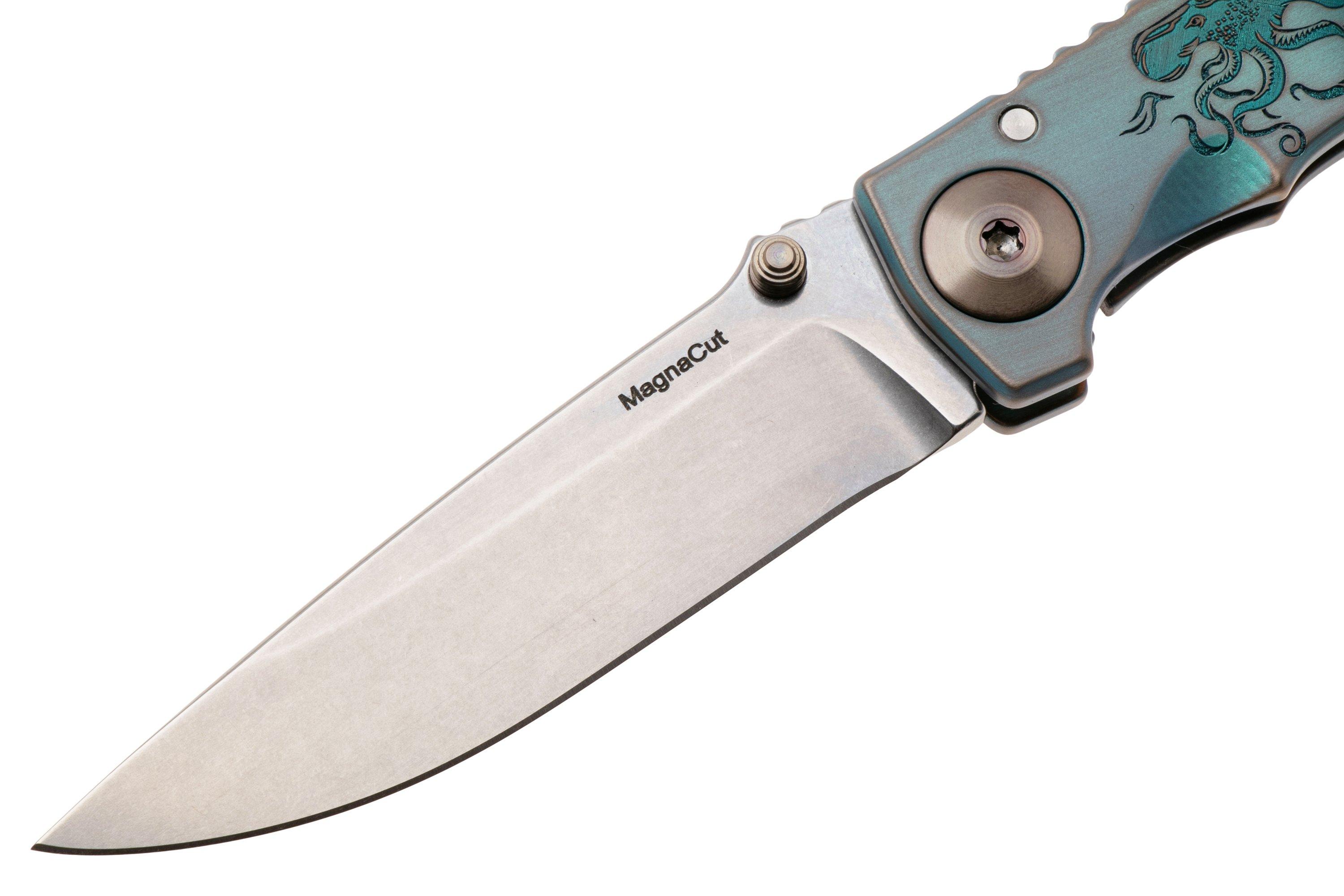 Spartan Harsey Folder 3.25 SF10C-KRAKEN, Stonewashed CPM MagnaCut