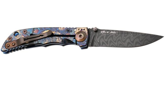 Afbeelding voor Spartan Blades Harsey Folder 3.25 Starry Knife Special Edition USSF10C-STRNGT-DAM Chad Nichols Damascus, Titanium, Knivesandtools Exclusive zakmes