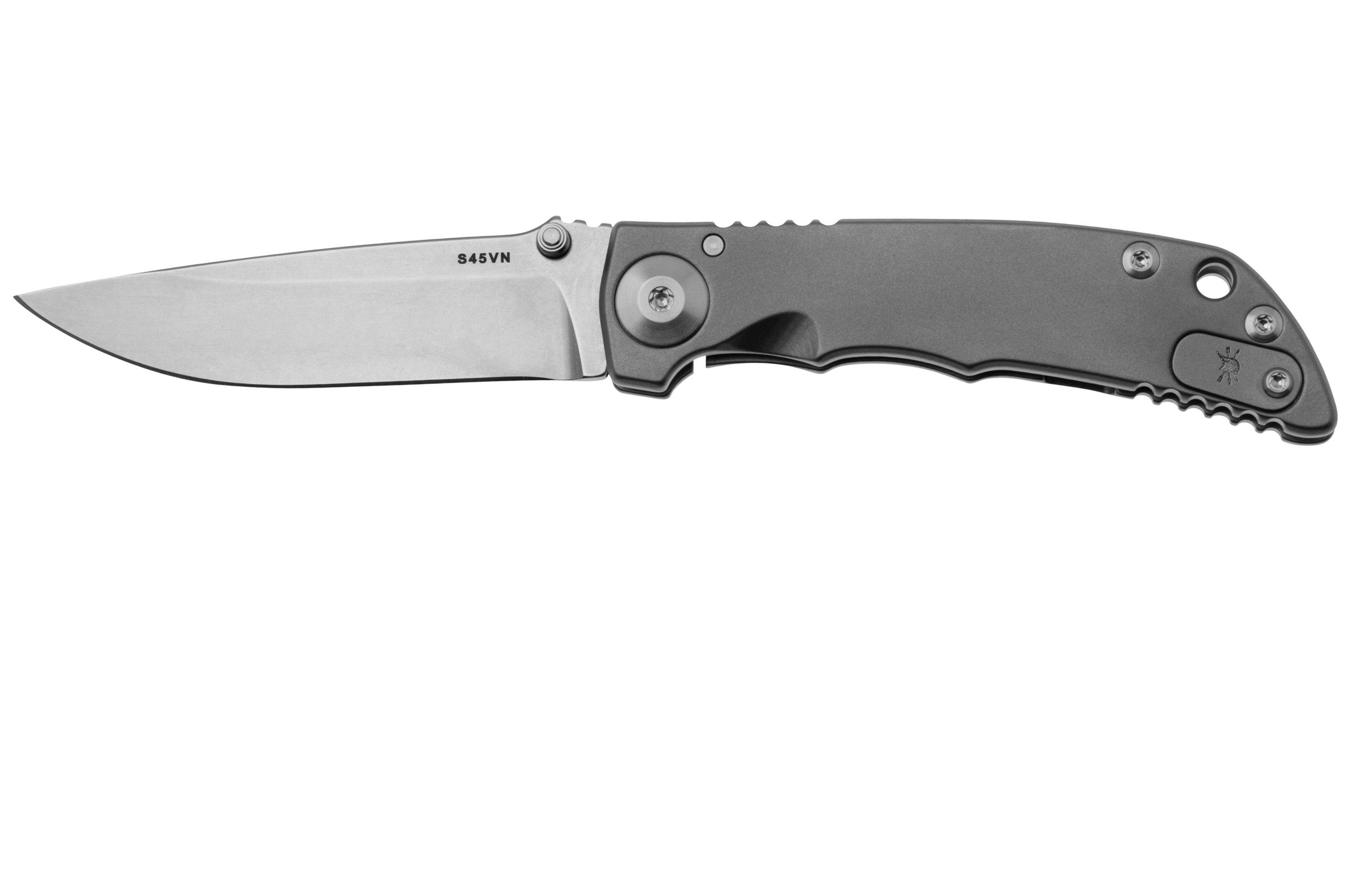 Spartan Blades Harsey Folder 3.25, SF10SW, S45VN Stonewashed 