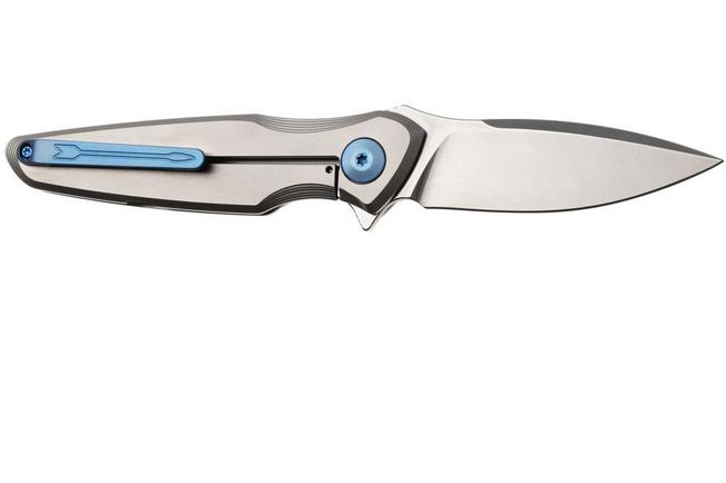 Afbeelding voor Spartan Blades Pandia SF16SWBL Stonewashed CPM MagnaCut, Titanium, Blue Hardware, zakmes