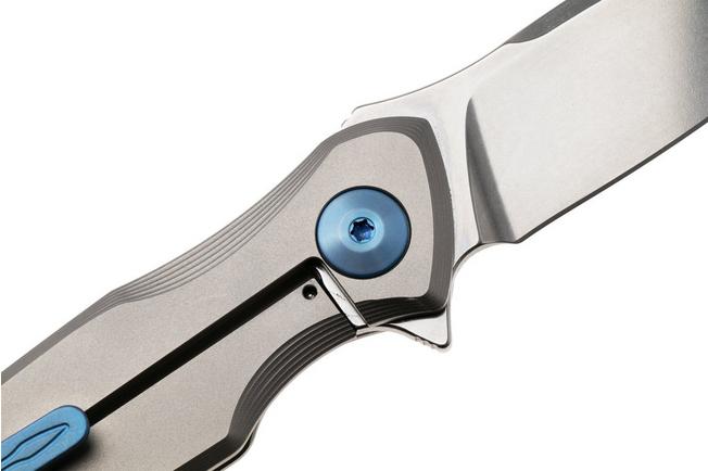 Afbeelding voor Spartan Blades Pandia SF16SWBL Stonewashed CPM MagnaCut, Titanium, Blue Hardware, zakmes
