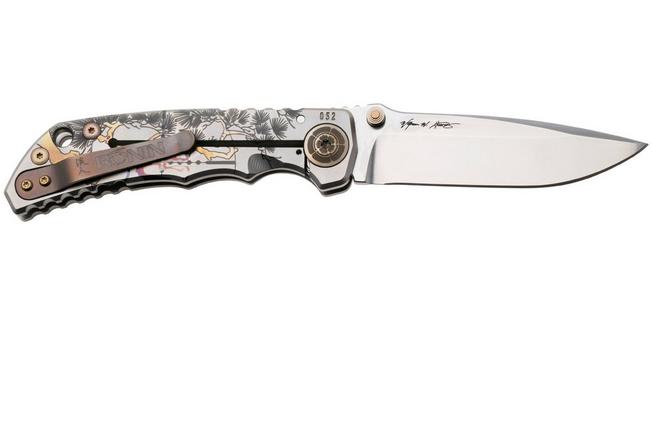 Bild für Spartan Blades Harsey Folder, Long Gunner Edition SF5CSLONGGUN, Satin CPM MagnaCut, Ronin Tactics Titanium Taschenmesser, Bill Harsey Design