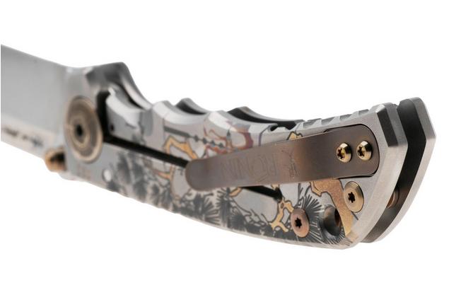 Bild für Spartan Blades Harsey Folder, Long Gunner Edition SF5CSLONGGUN, Satin CPM MagnaCut, Ronin Tactics Titanium Taschenmesser, Bill Harsey Design