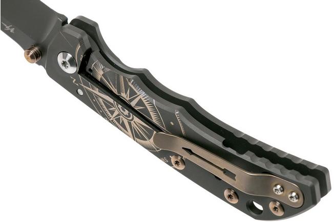 Image for Spartan Blades Harsey Folder SHF, Ti, 2019 S.E., Golden Compass
