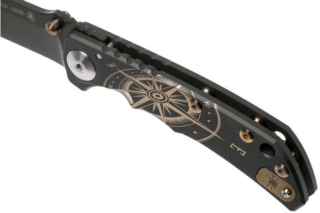 Image for Spartan Blades Harsey Folder SHF, Ti, 2019 S.E., Golden Compass