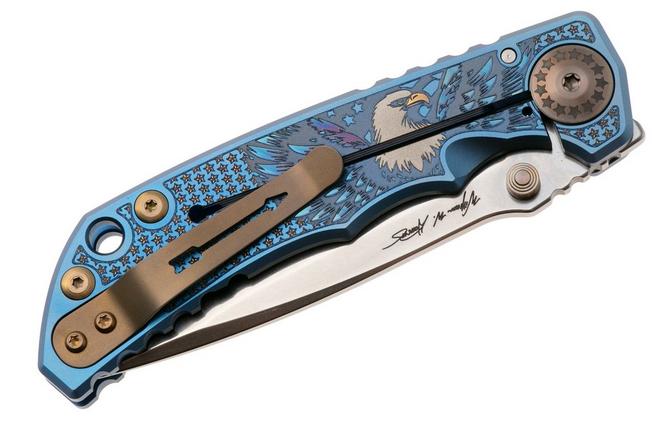 Afbeelding voor Spartan Blades Harsey Folder SF5USAM 2026 Special Edition Uncle Sam, Stonewashed Magnacut, zakmes
