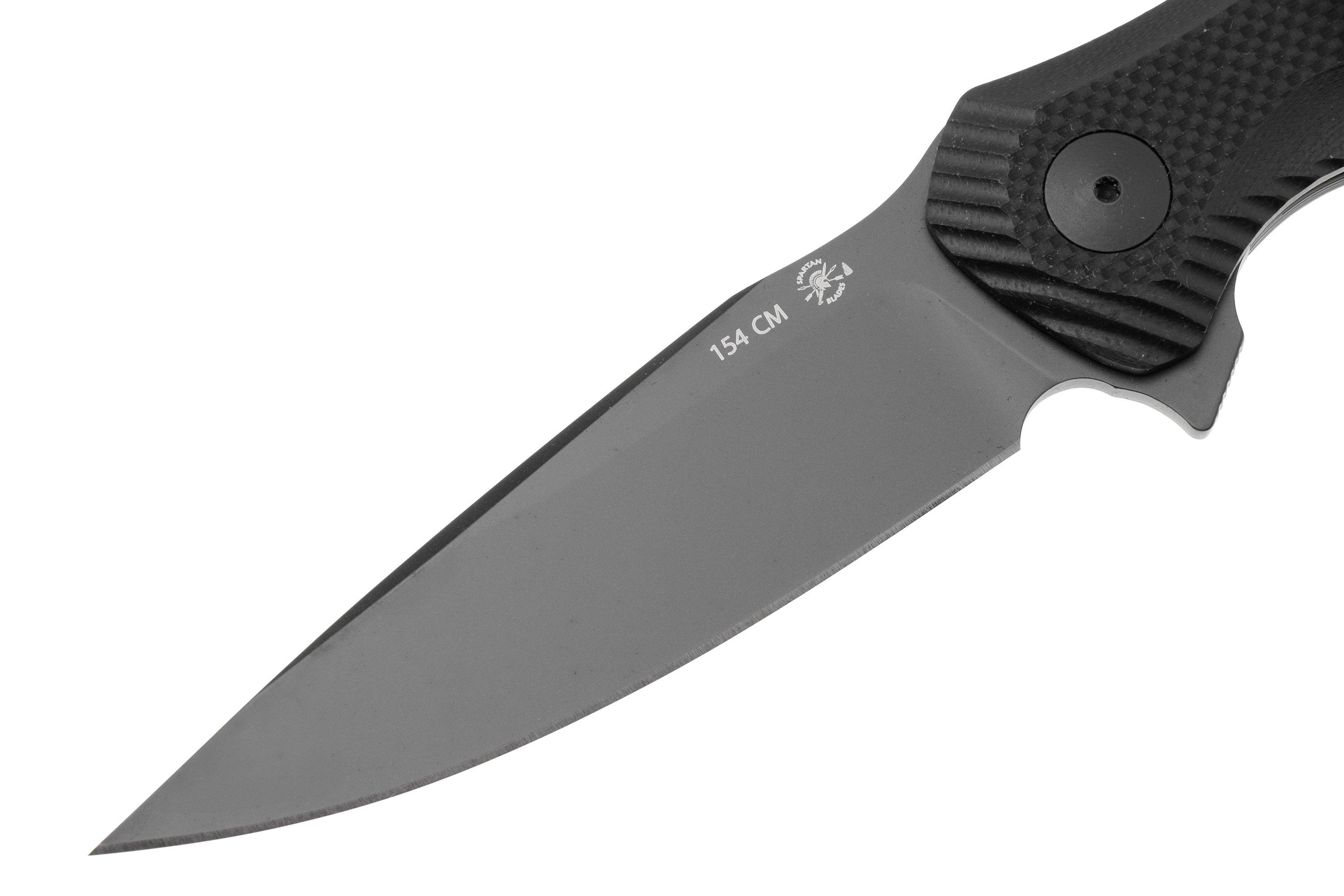 Coltello Spartan Blades SHOTO G10 – Modello SFBL9BK, Colore Nero/Rosso
