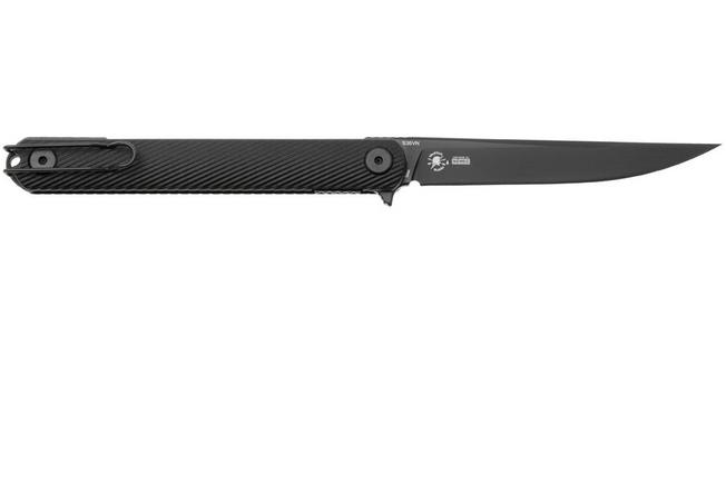 Immagine per Spartan Blades Nemec Folder SFBL12BK, Black PVD CPM S35VN, Black Sculpted GFN coltello da tasca, Ondřej Němec design