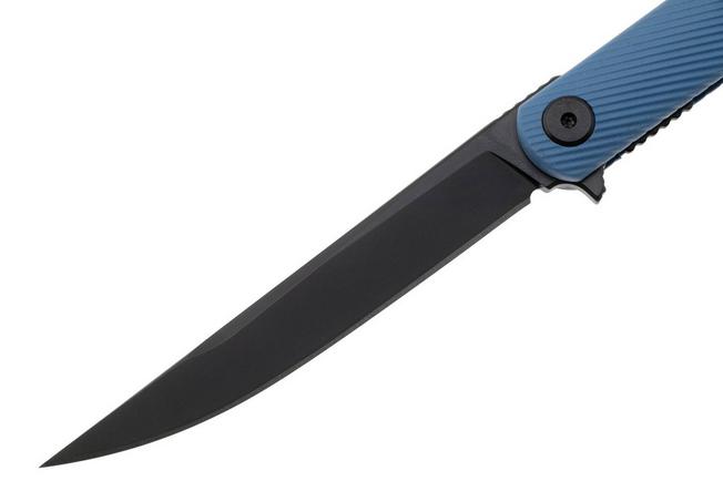Immagine per Spartan Blades Nemec Folder SFBL12BL, Black PVD CPM S35VN, Blue Sculpted GFN coltello da tasca, Ondřej Němec design