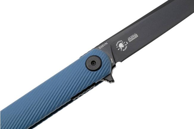 Immagine per Spartan Blades Nemec Folder SFBL12BL, Black PVD CPM S35VN, Blue Sculpted GFN coltello da tasca, Ondřej Němec design