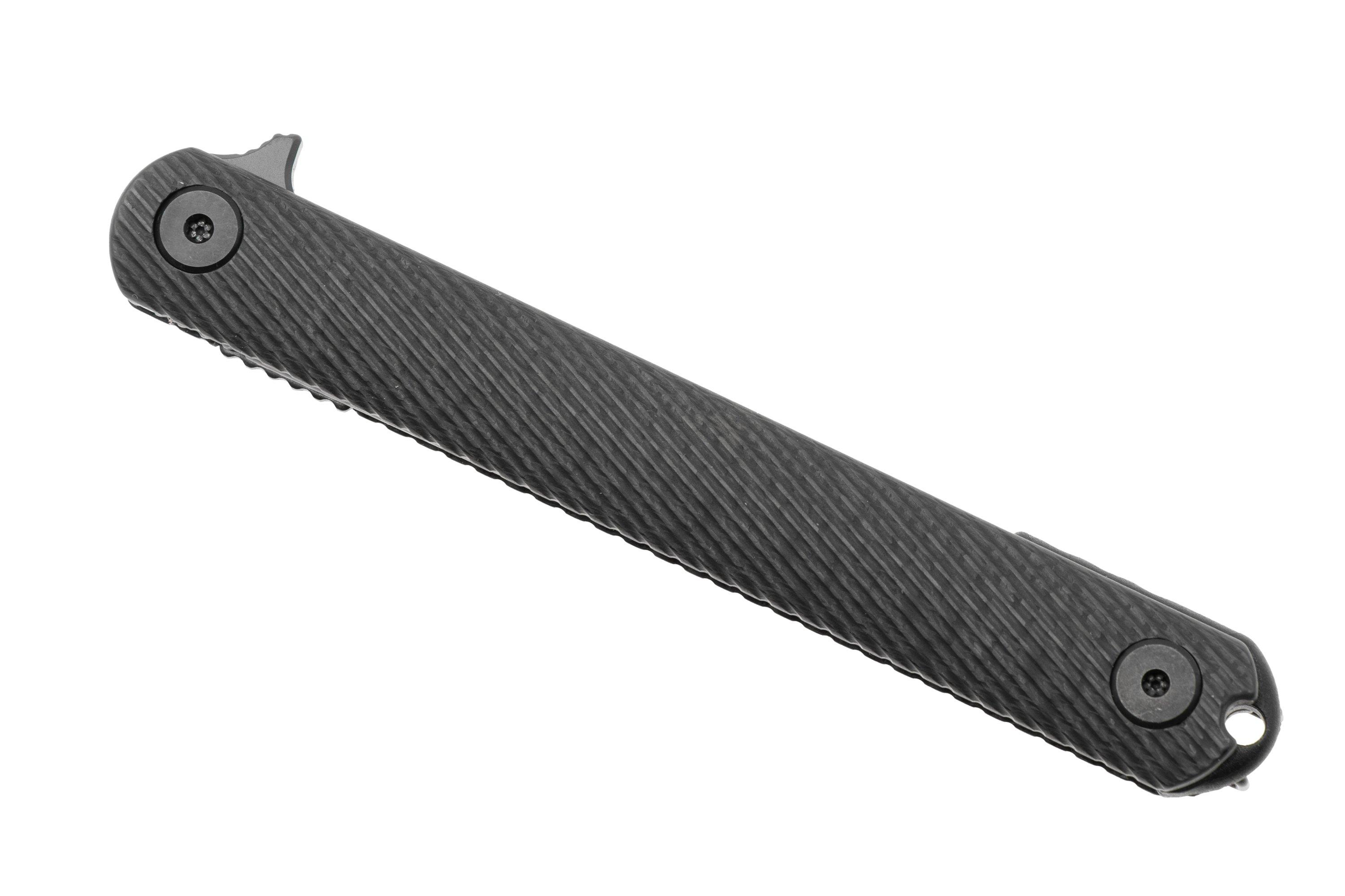 Spartan Blades Nemec Folder SFBL12CF Black PVD CPM S35VN, Carbon