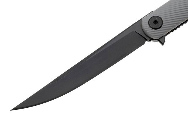 Immagine per Spartan Blades Nemec Folder SFBL12GY, Black PVD CPM S35VN, Gray Sculpted GFN coltello da tasca, Ondřej Němec design