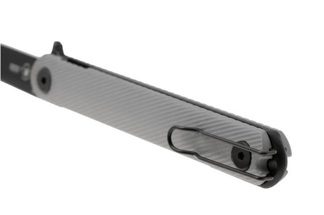 Immagine per Spartan Blades Nemec Folder SFBL12GY, Black PVD CPM S35VN, Gray Sculpted GFN coltello da tasca, Ondřej Němec design