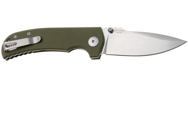 Image pour Spartan Blades Astor SFBL8GR Green G10 couteau de poche, Les George Design