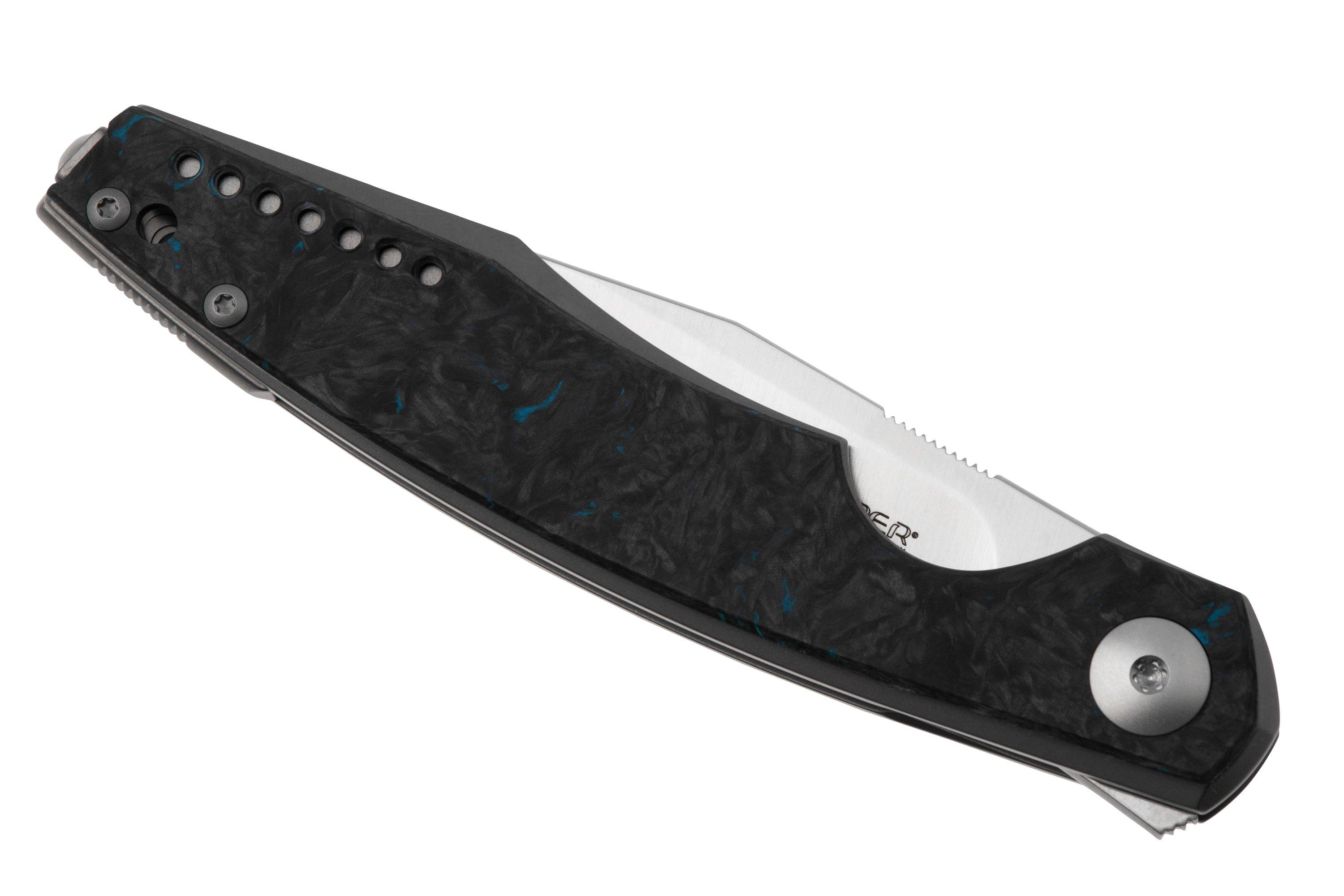 Viper Belone 5970TIFCB Dark Matter Blue Carbon Fiber pocket knife ...