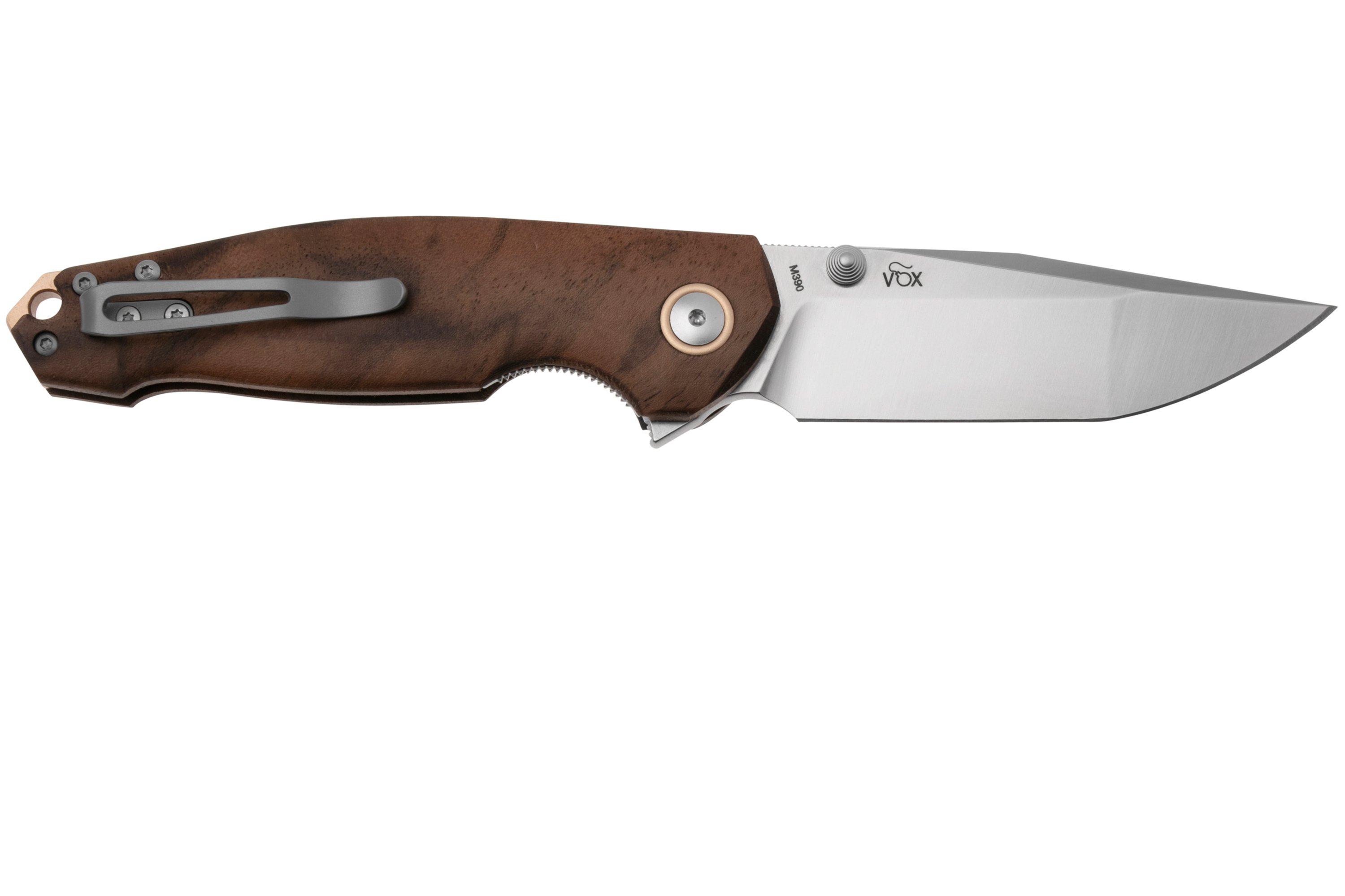 Viper Katla V5985NO Satin Böhler M390, Walnut Wood, pocket knife