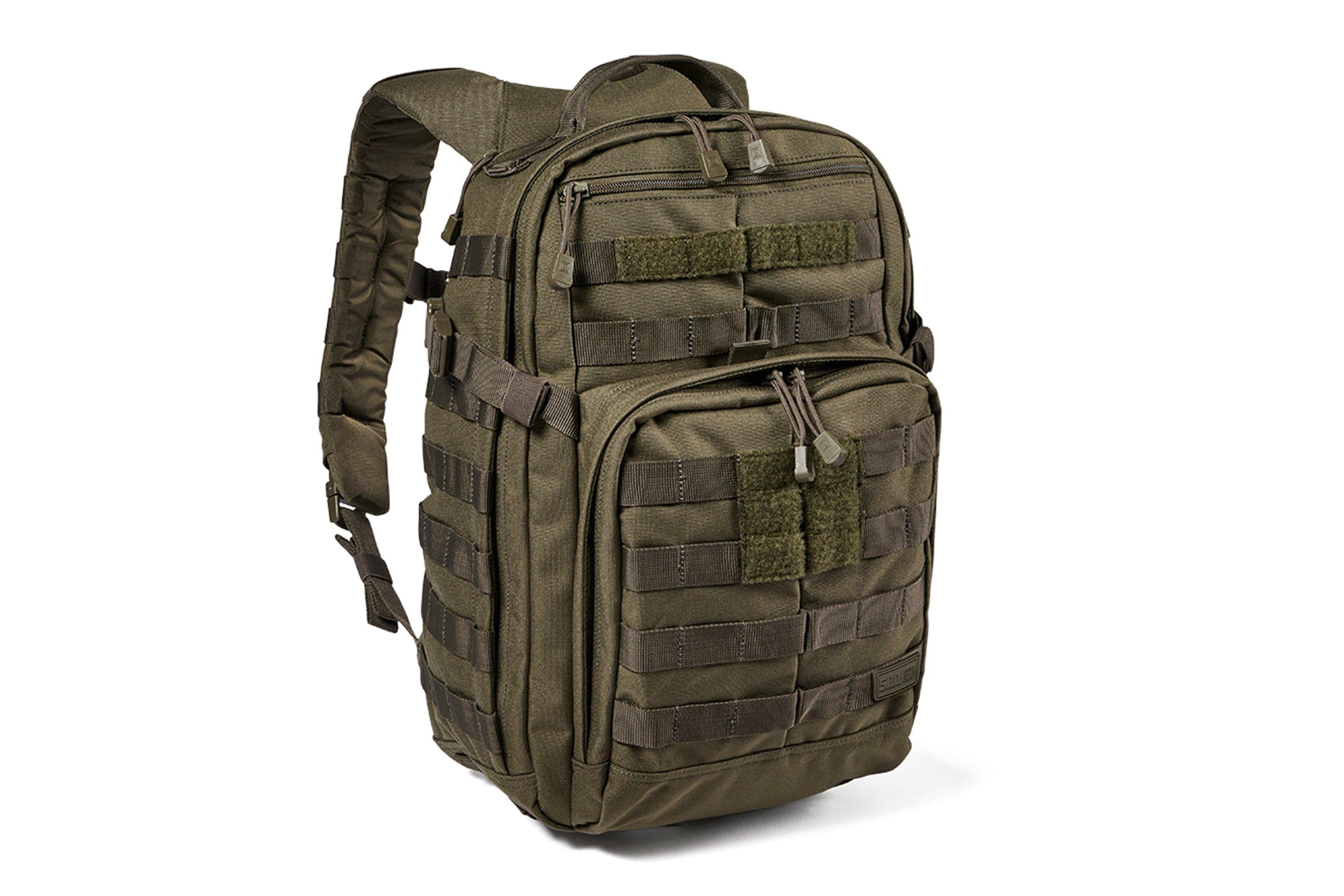 5.11 Rush 12 2.0 Backpack, dark green, with MOLLE-web