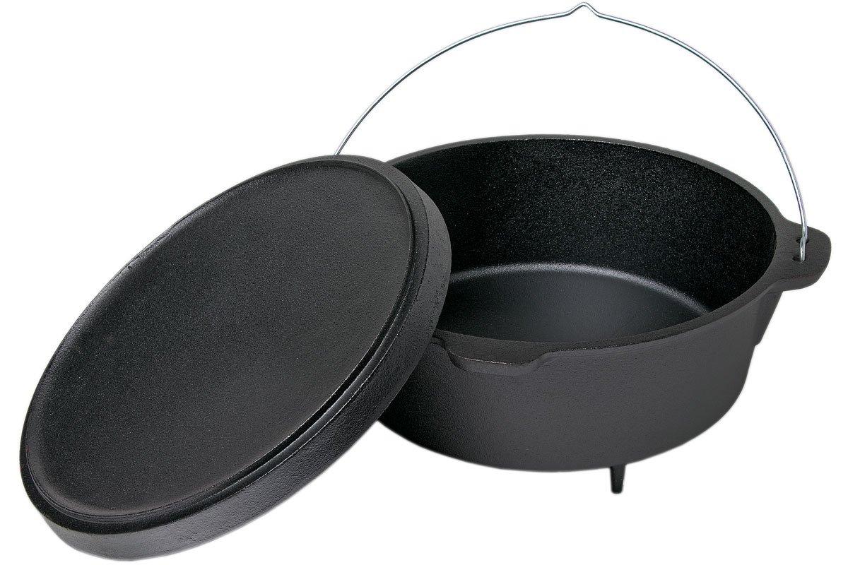 Valhal Outdoor Dutch Oven 13 litre with feet Advantageously shopping at