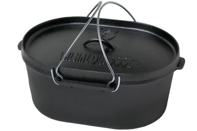 Valhal Outdoor Dutch Oven oval, 9L cast-iron pan