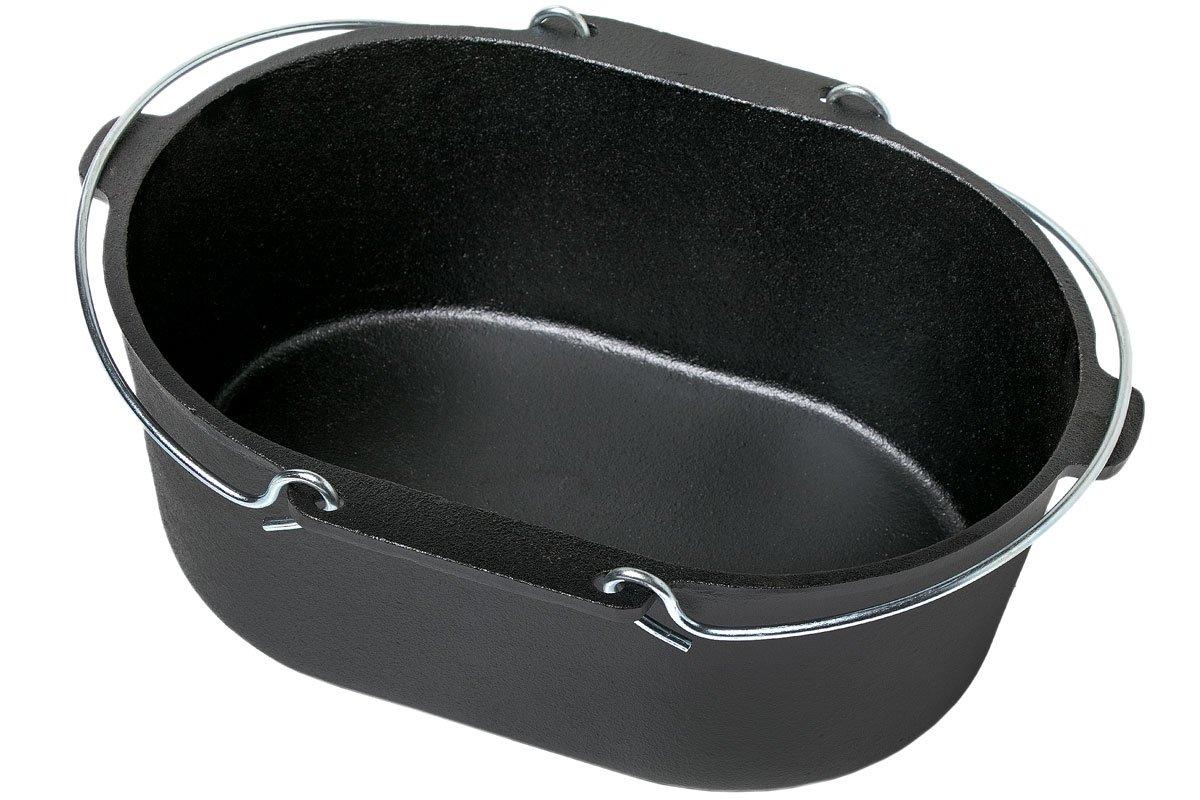 Valhal Outdoor Dutch Oven oval, 9L castiron pan Advantageously