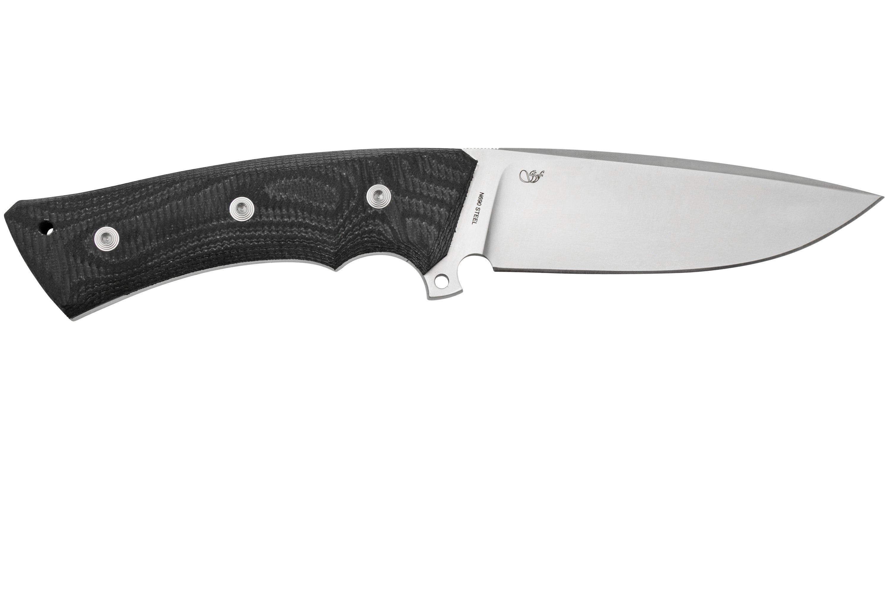 Viper Gianghi V4880GG, N690 Black G10 SureTouch Satin, fixed knife