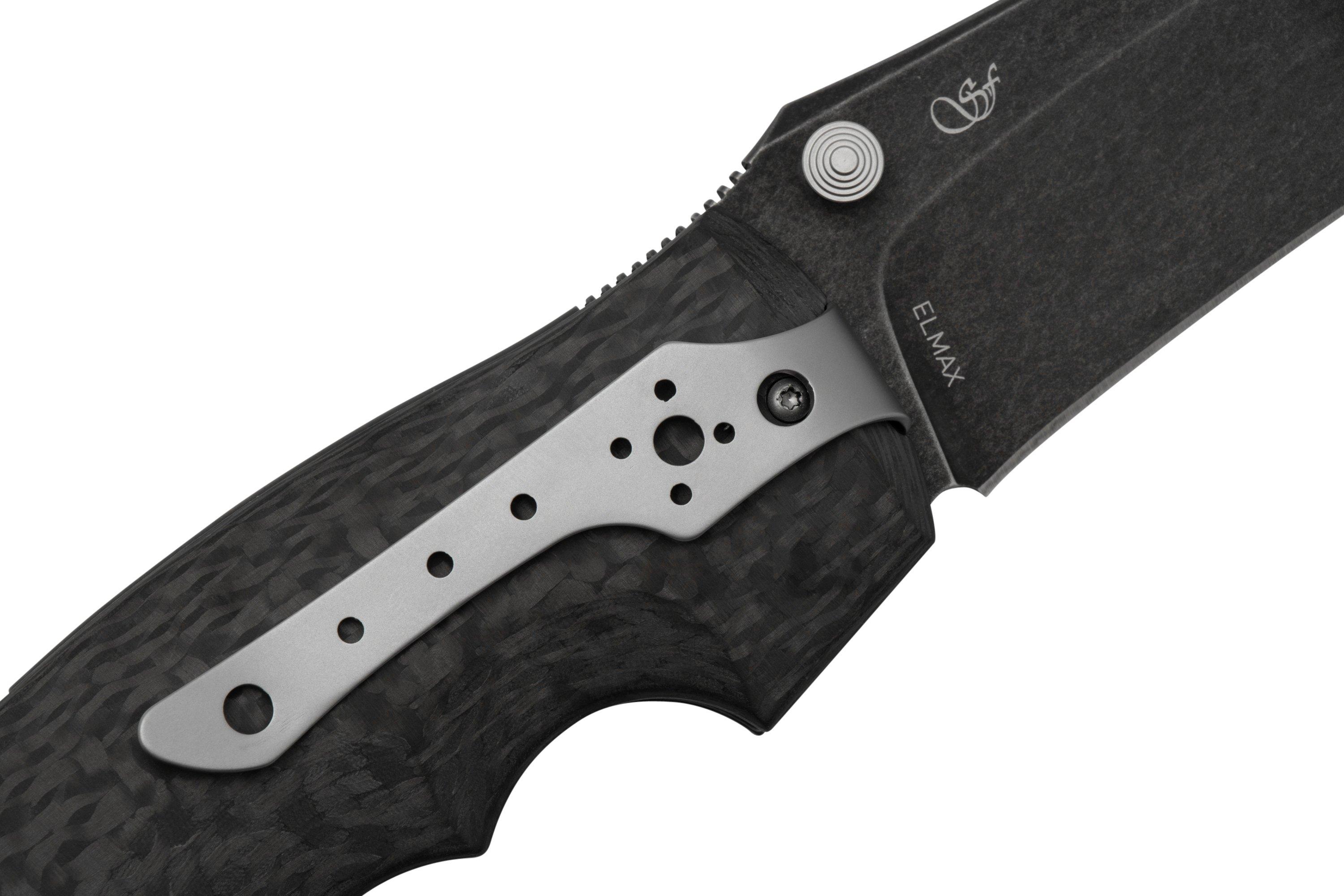 Viper Rhino 1, V5905FC, Blackwash Elmax, Carbonfiber pocket knife