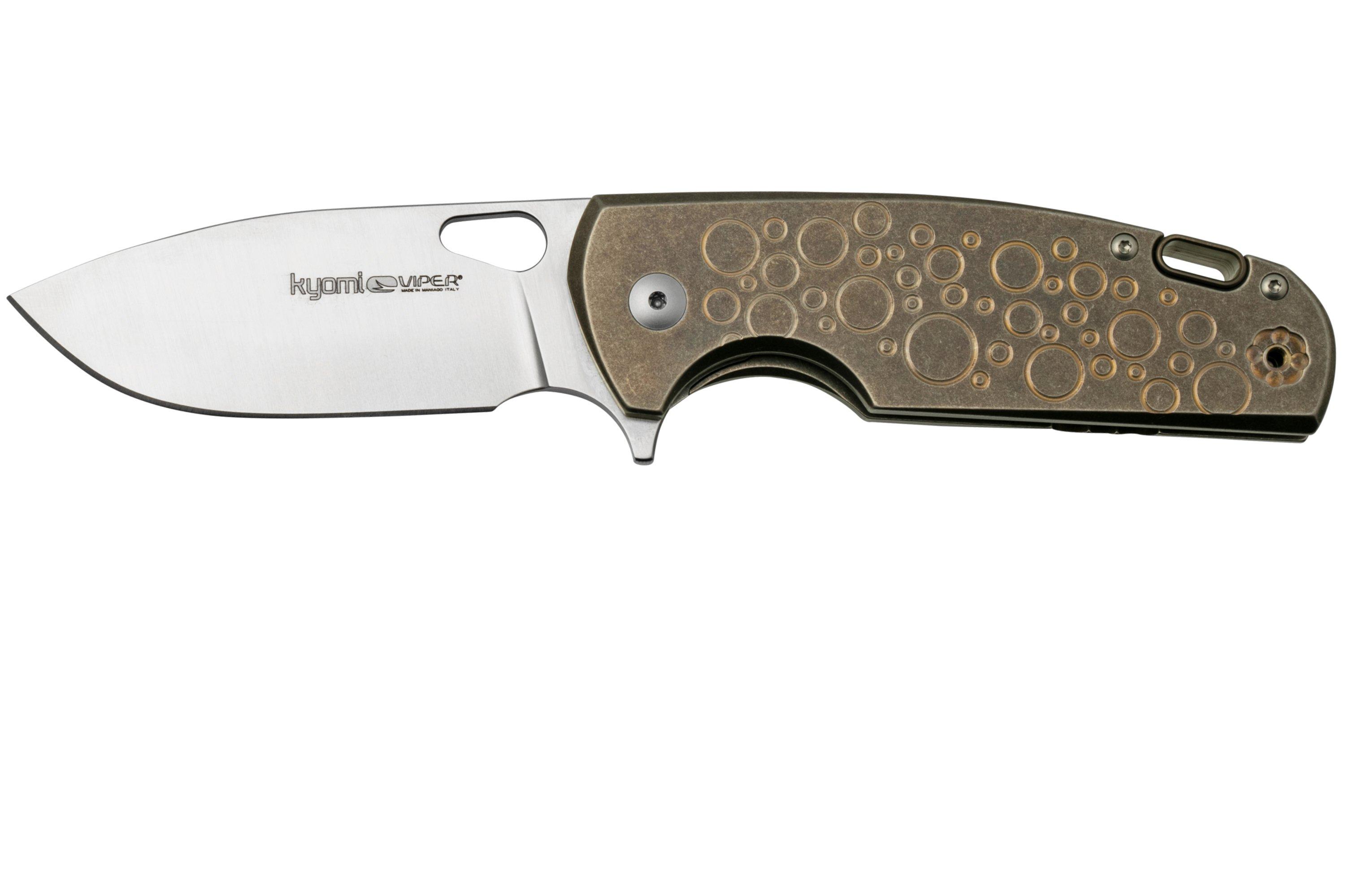 Viper Kyomi V5933RBR, CPM 20CV Satin Bronze Titanium Circle