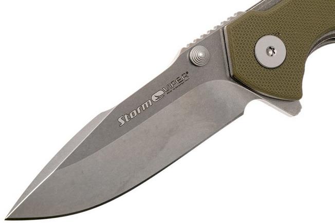 Image for Viper Storm V5956GG Green G10 - Stonewashed, Rick Hinderer Design