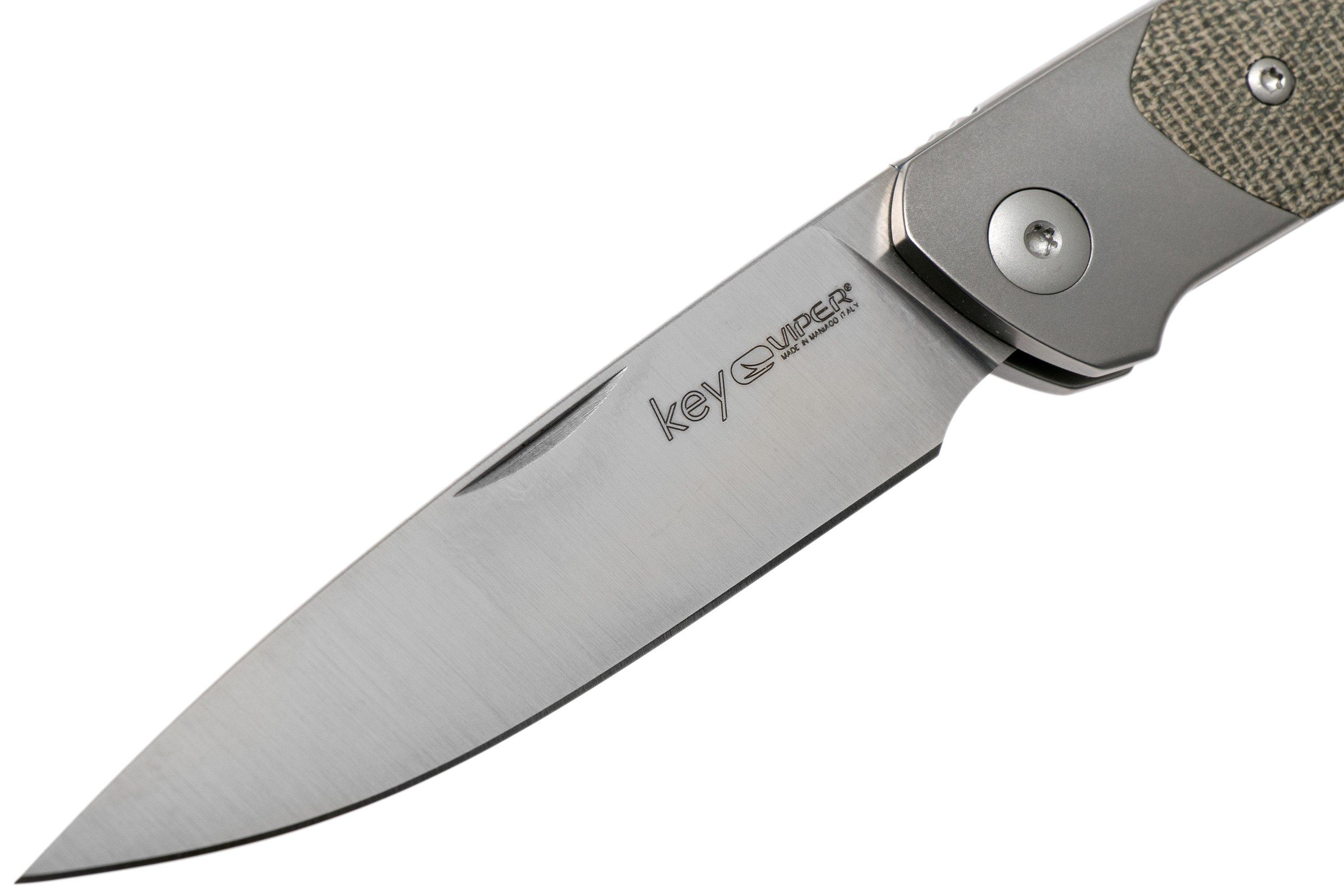 Viper Key V5978CV Bolster Green Canvas Micarta navaja, Jesper Voxnaes ...