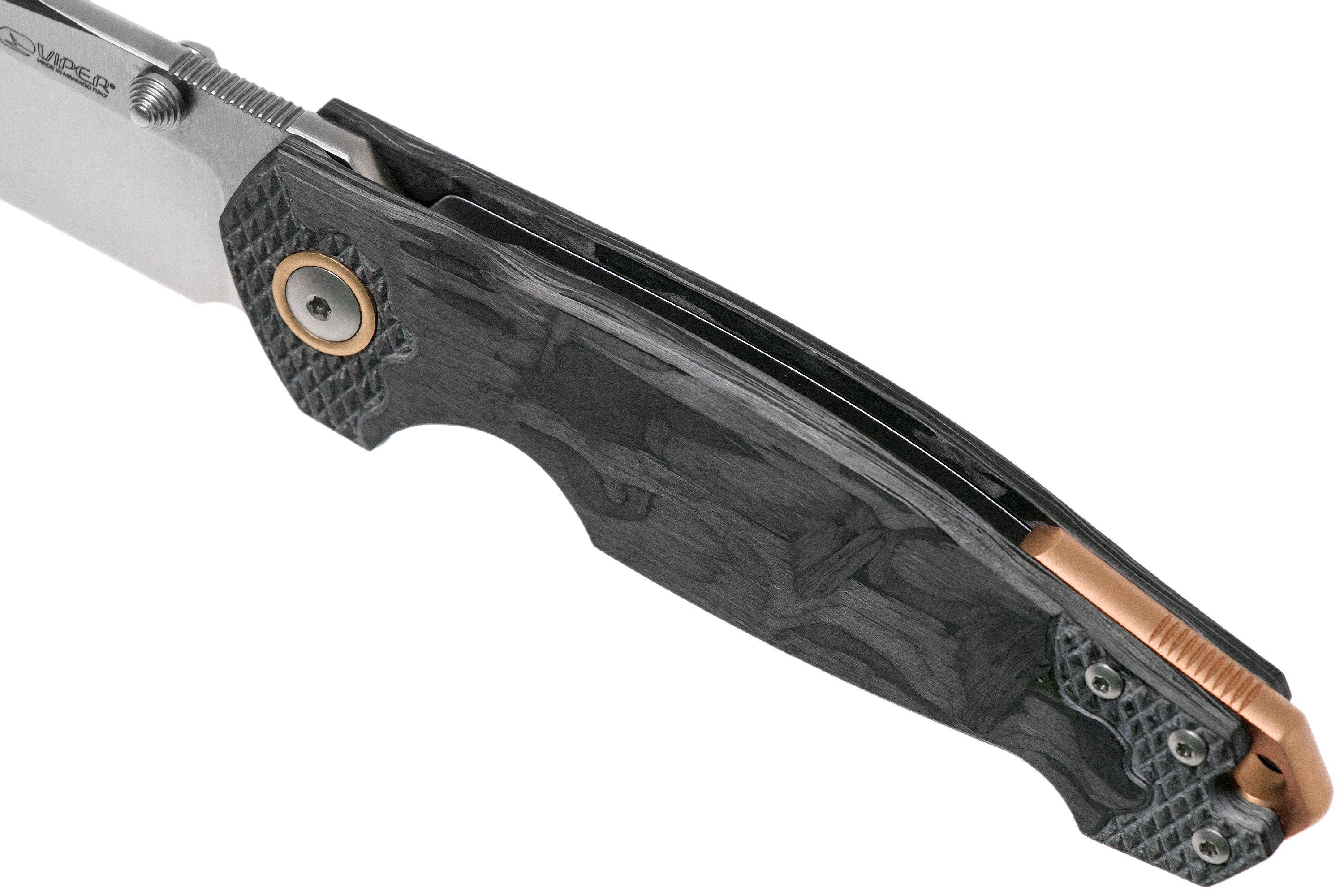 Viper Katla V5980FCM3D Satin, 3D Marbled Carbon fibre pocket knife
