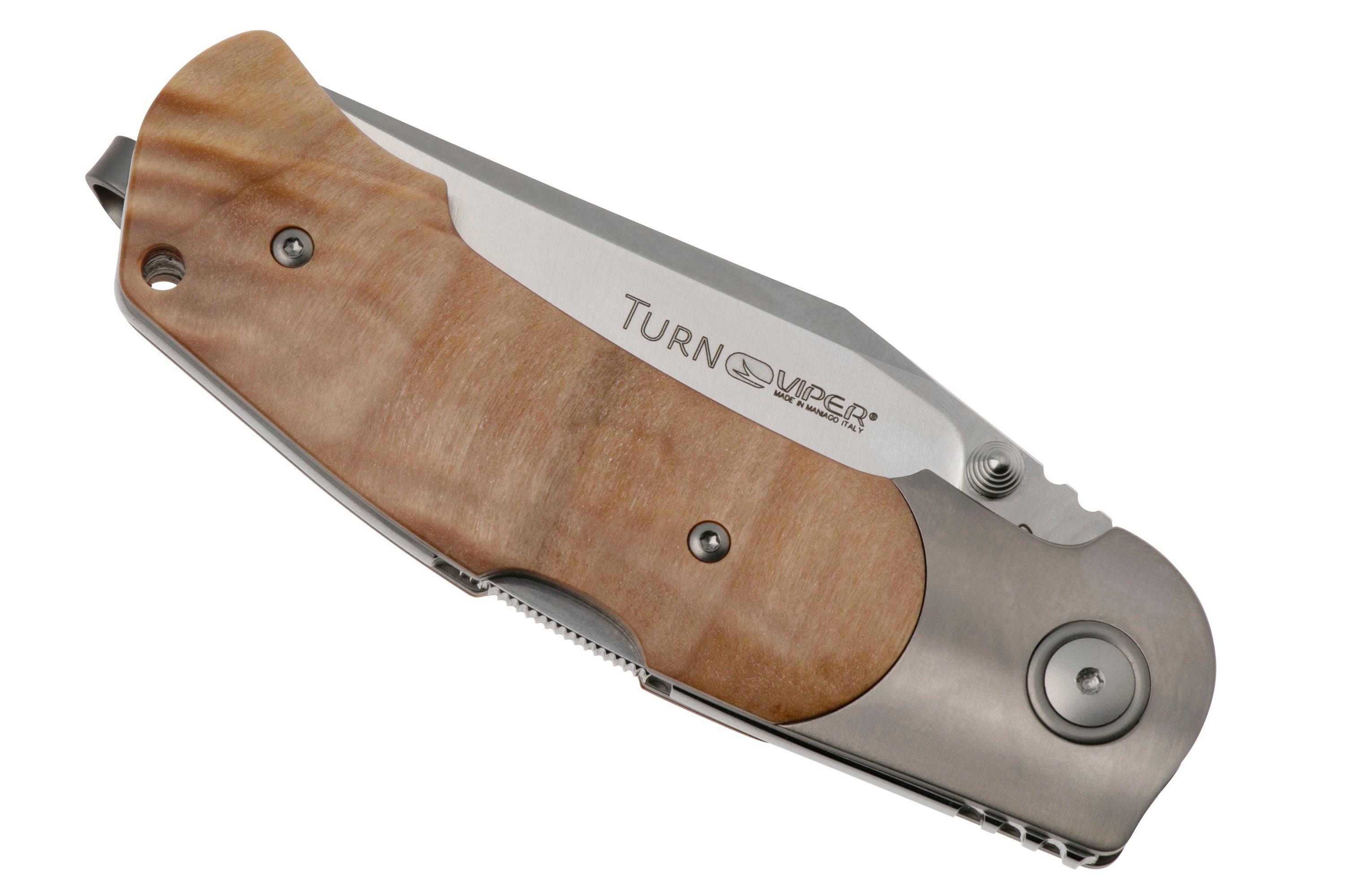 Viper Turn V5986PI Poplar Burl pocket knife, Fabrizio Silvestrelli